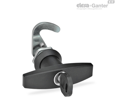 GN 115.8-L-ZD-SCT Hook-Type Latches With T-handle (same lock)
